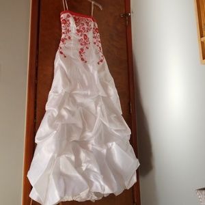 Pink/White Formal Dress